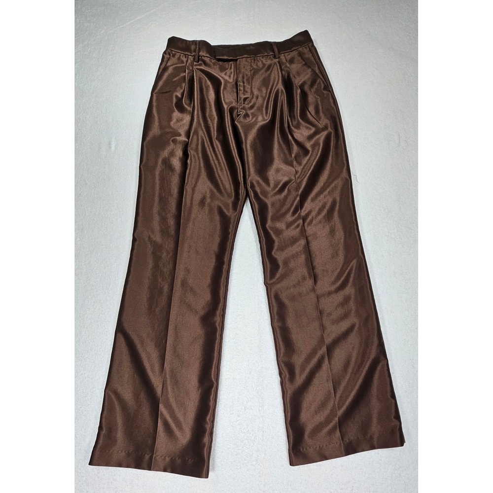 Nova Men's Cocoa Brown Pants Size 34 Wide Leg Casual Trousers